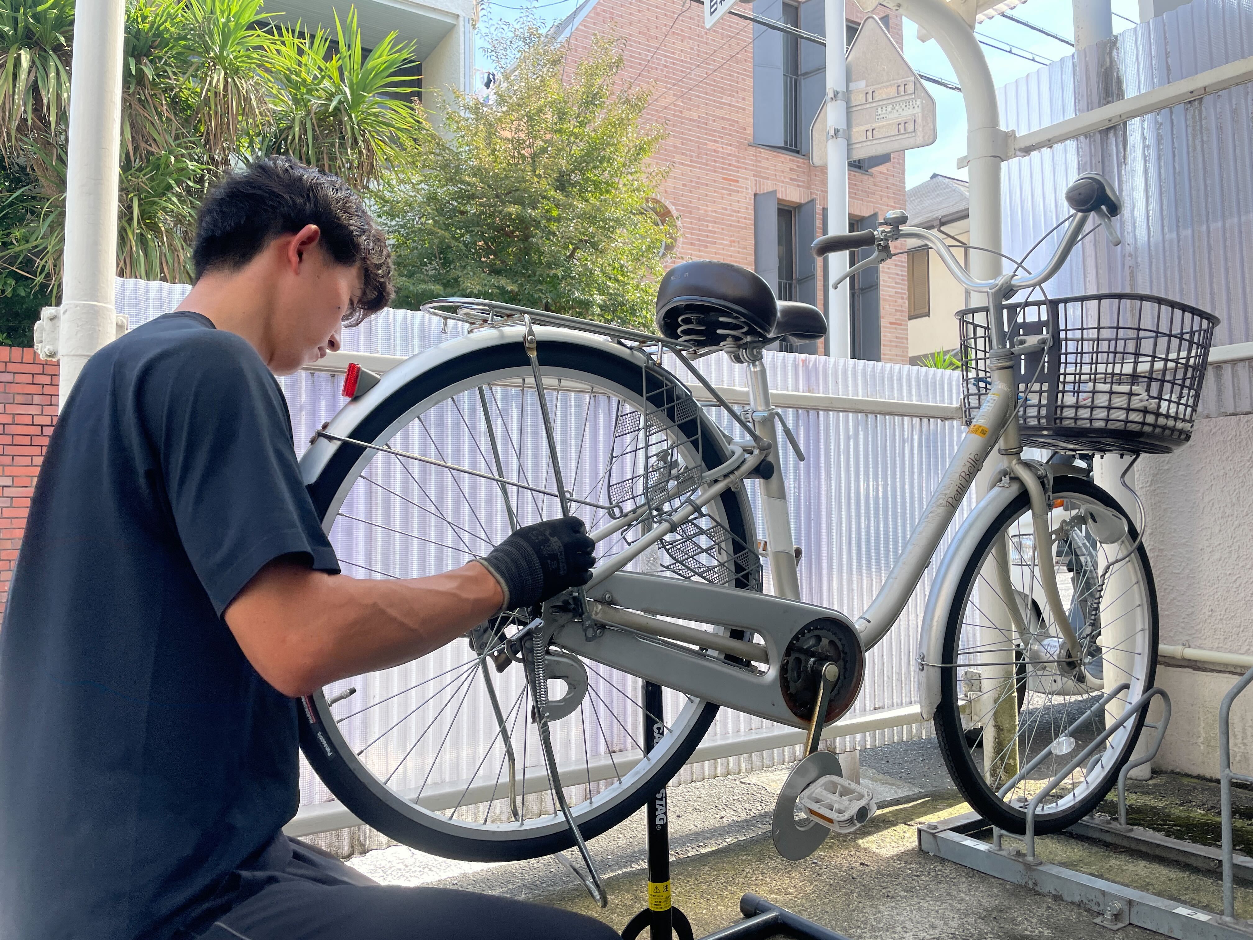 地域での車両整備